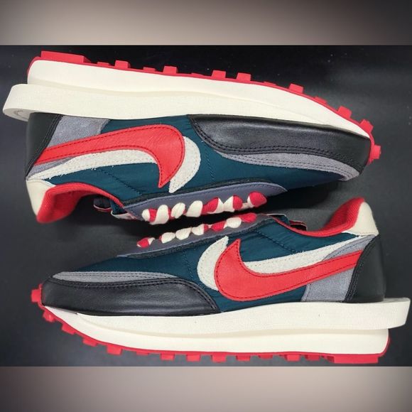 Nike Sacai Undercover LD Waffle Midnight Spruce University Red NEW - Picture 3 of 6